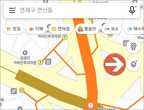 마름모 모양 메뉴 터치
