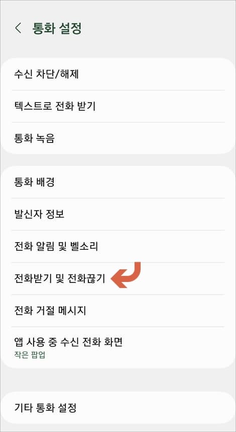 통화 설정