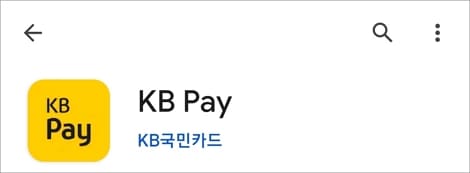 kb페이 앱 실행 후 로그인
