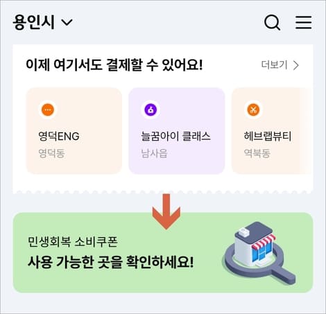 민생회복지원금 경기지역화폐