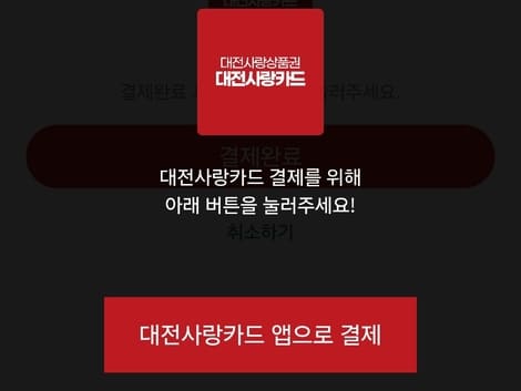 땡겨요 대전사랑카드